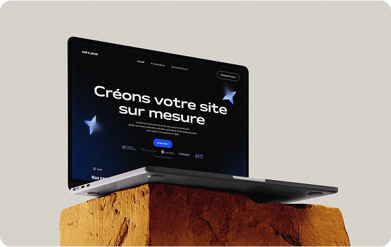 Mockup site internet sur mesure Ciel & Pixel